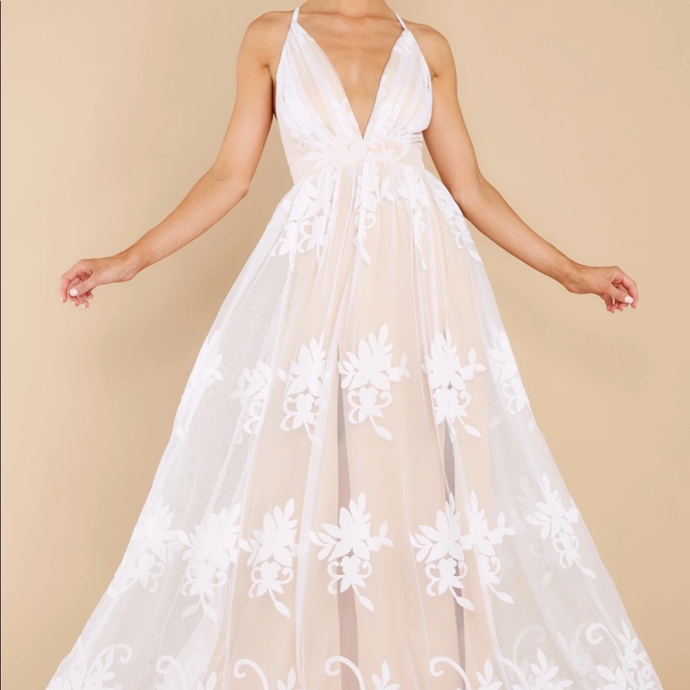 In Any Event White Maxi Dress